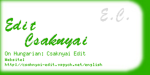 edit csaknyai business card